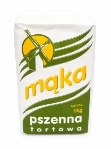 Mąka pszenna tortowa typ 450 1kg Młyn Ciechanowiec 